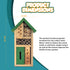 Small Wooden Bug & Bee Hotel - Green